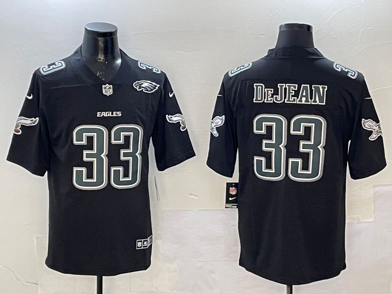 Men Philadelphia Eagles #33 DeJean Black Fashion 2025 Nike Limited NFL Jersey style 3